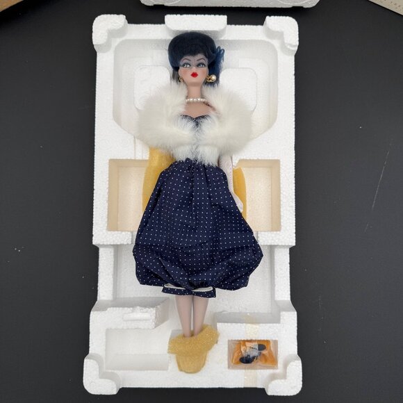 Barbie Gay Parisienne 1959 Repro Porcelain Mattel 9973-9993 Shipper Limited Edit - Picture 2 of 15